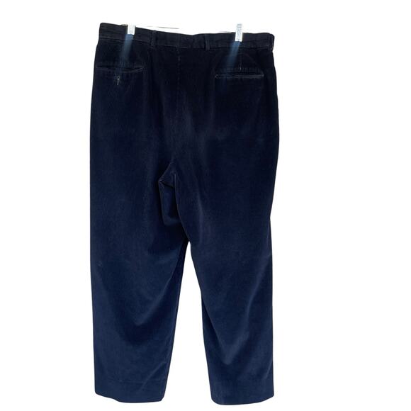 Vintage Corbin Off the Cuff Mens 38x28 Blue Corduroy Pants Cotton 90s Trouser - Picture 2 of 10